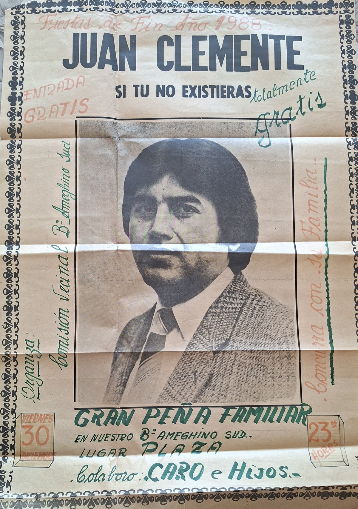 Afiche de Juan Clemente — Gran Peña Familiar