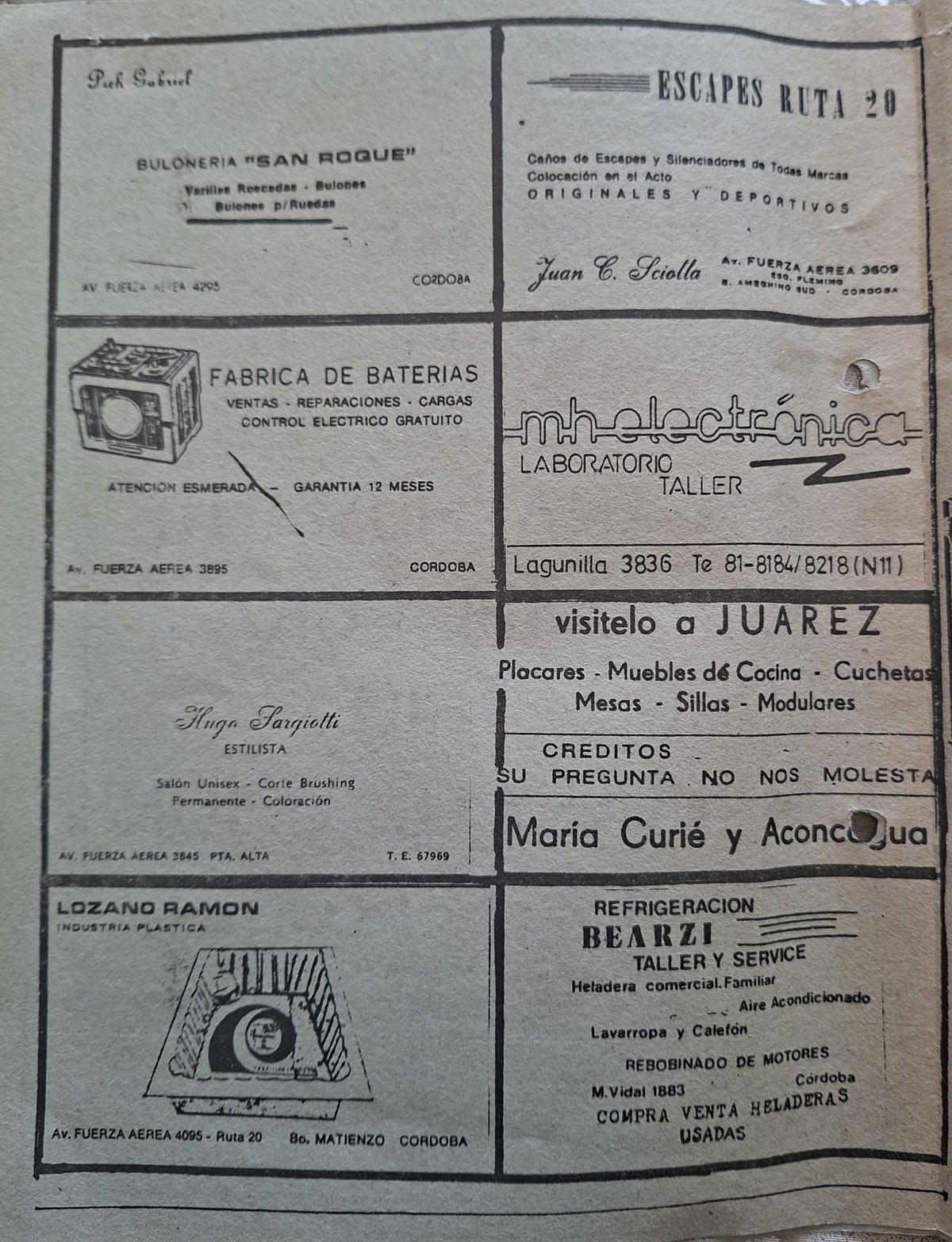 Comercios del barrio — 1988