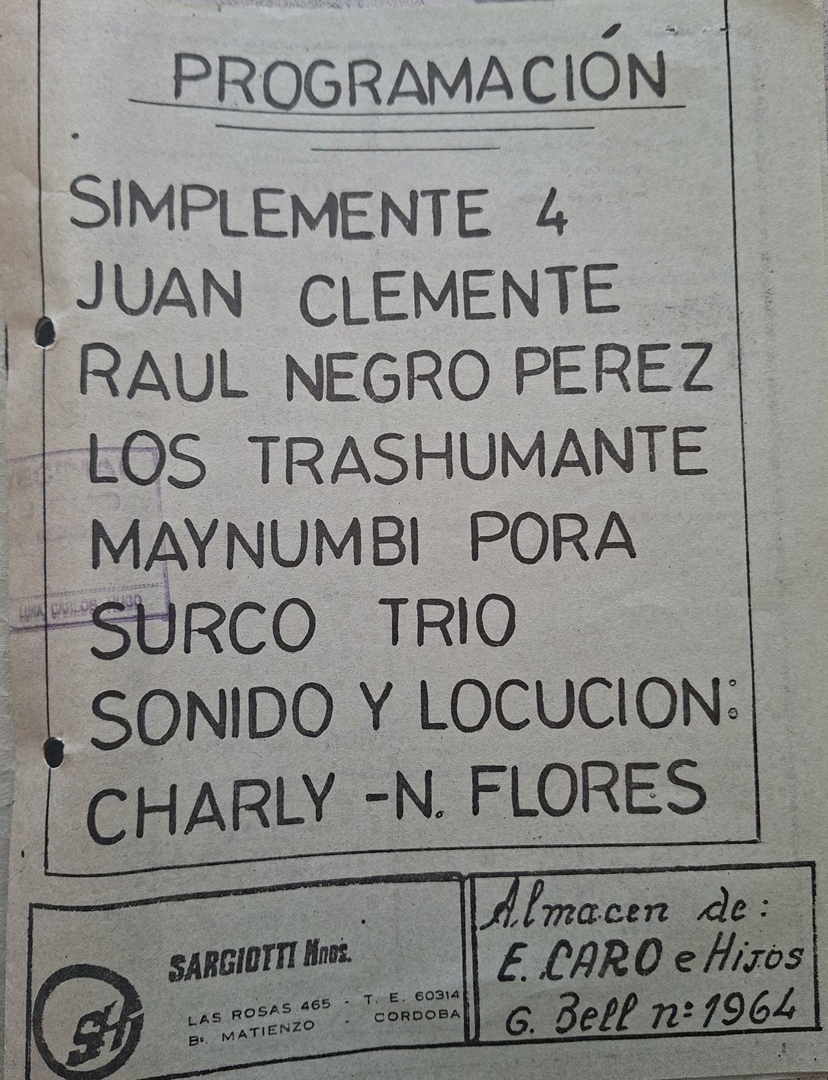 Gestiones en curso de la Comisión Vecinal — diciembre 1988