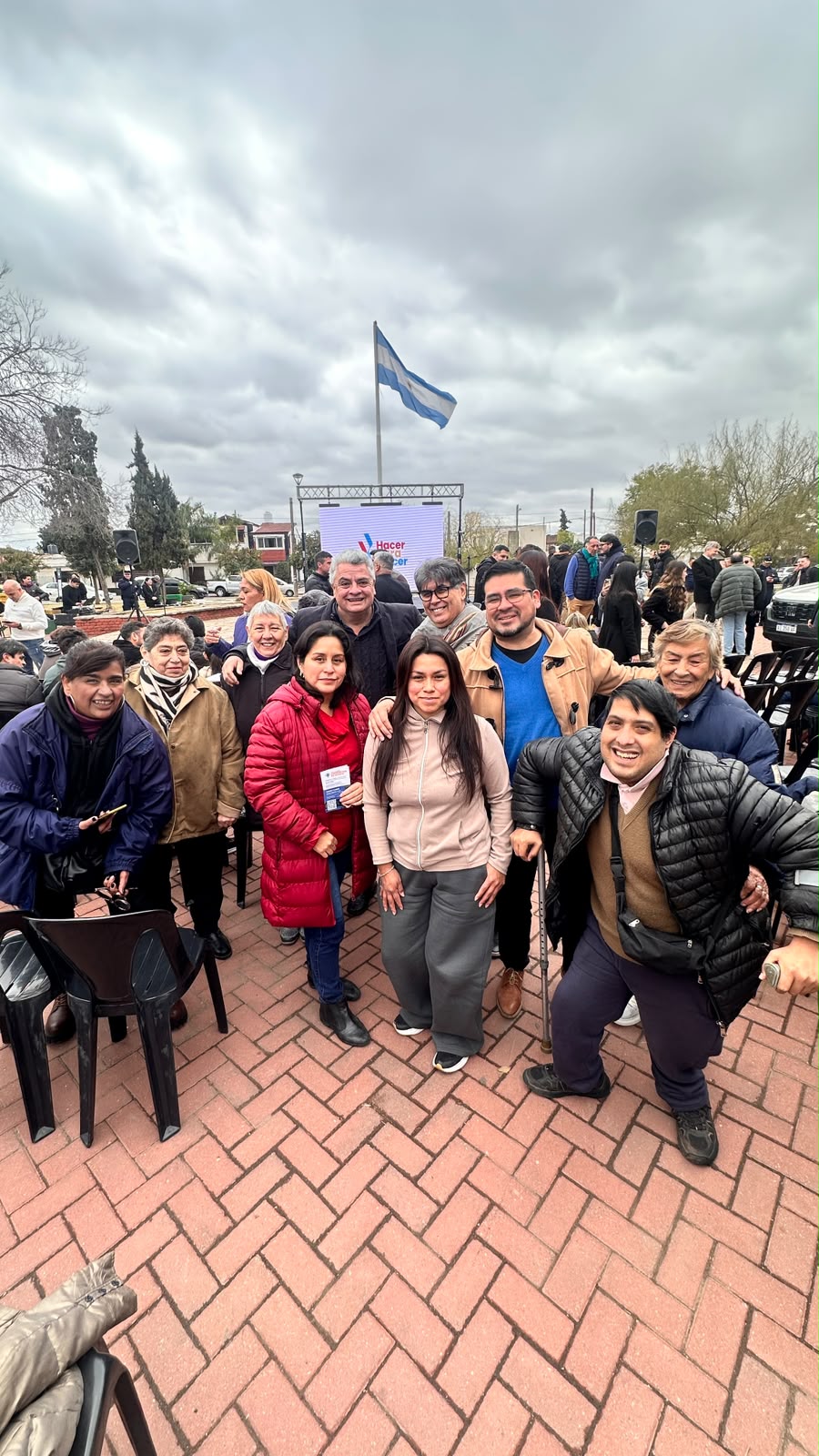 Vista general del acto de lanzamiento de Cordobeses en Alerta en Plaza Andrés Chazarreta